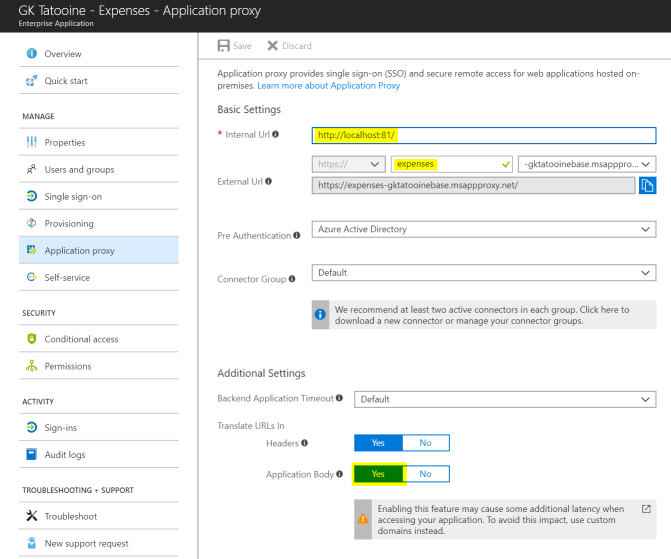 AzureADAppProxyExpenses