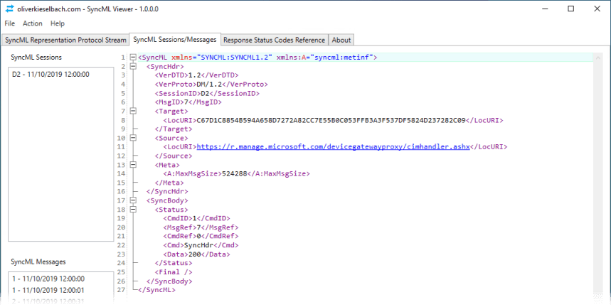 Windows 10 MDM client activity monitoring with SyncML Viewer – Modern ...