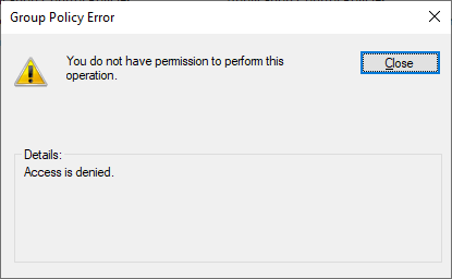secpol.msc access denied