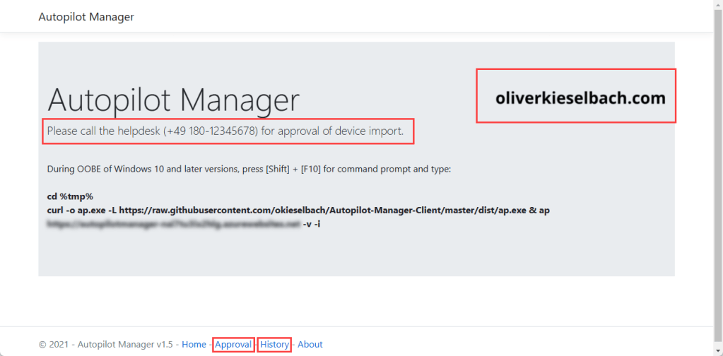 Autopilot Manager Homepage customization options